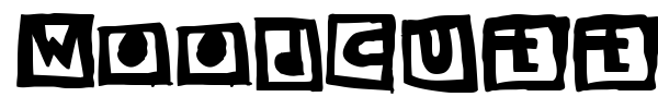 Woodcutter Black Square font preview